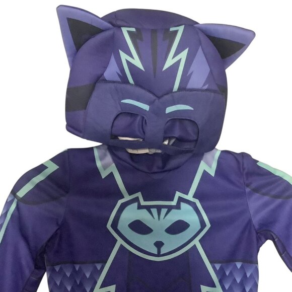 PJ Masks Kids Catboy Costume Mask and Tail Toddler 3T - 4T Halloween - Picture 3 of 6